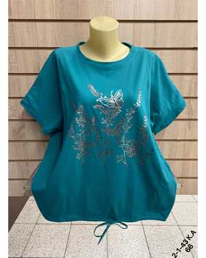 Женская футболка Состав 95% COTTON, 5% POLYESTER Раз: 58-62 (ЕДИНЫЙ)