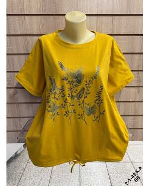 Женская футболка Состав 95% COTTON, 5% POLYESTER Раз: 58-62 (ЕДИНЫЙ)