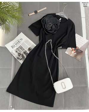 ЖЕНСКОЕ ПЛАТЬЕ Цветок Съемный ФАБРИЧНОЕ КАЧЕСТВО РАЗМЕР ЕДИНЫЙ 42-50