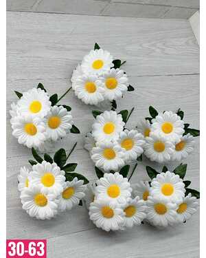 Искусственные цветы упаковка 50 шт Размер 1 букет: 5 голов, 20 см