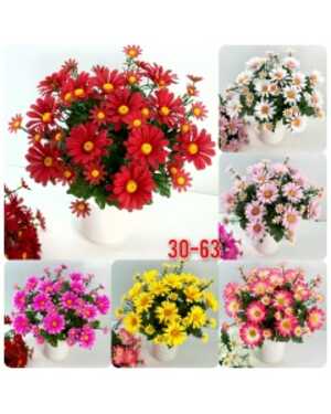 Искусственные цветы упаковка 10 шт Размер 1 букет: 24 ветки 36 голов, 44 см