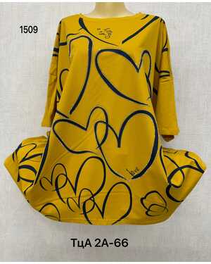 Женская Футболка, хлопок разные цвета Единый Размер 70/78