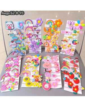 Набор заколок и резинок для волос