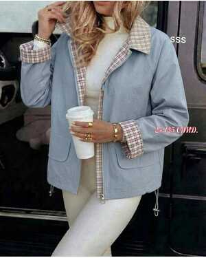 Женская Весеннее Ветровка ФАБРИЧНЫЙ КИТАЙ Ткань Х/Б