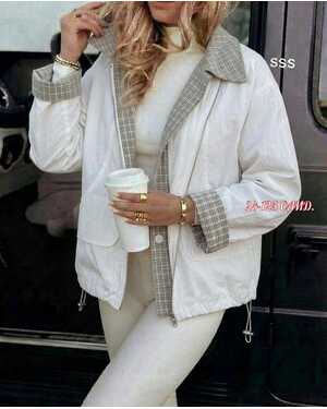 Женская Весеннее Ветровка ФАБРИЧНЫЙ КИТАЙ Ткань Х/Б