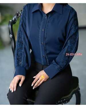 Женская Рубашка Блузка Ткань лайт