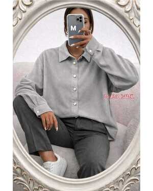 Женская РУБАШКА ТКАНЬ: МИКРО-ВЕЛЬВЕТ РАЗМЕР: (S-50) (M-52)(L-54)(XL-56)(2XL-58)