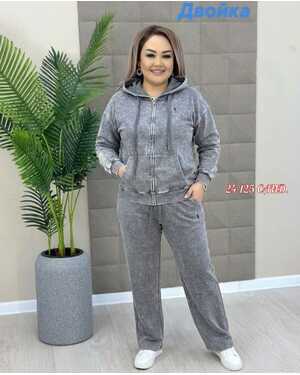 Женский Костюм POLO Двойка Ткань Варенка Размер (3XL-54-56) (4XL-58-60) (5XL-62-64)