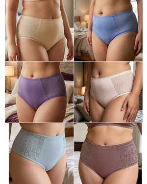 ТРУСИКИ ЖЕНСКИЕ ВЫСОКАЯ ПОСАДКА ТКАНЬ ХЛОПОК УПАКОВКА 10ШТ ОДИН РАЗМЕР, РАЗНЫЙ ЦВЕТ