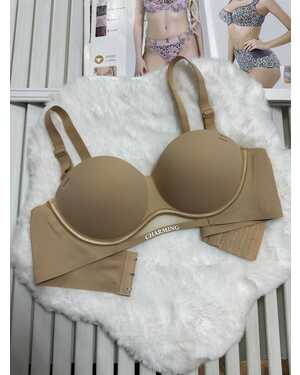 Бюстгальтер бесшовный без косточек Чашками гладкий с пуш апп