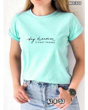 ЖЕНСКАЯ ФУТБОЛКА ТКАНЬ ХЛОПОК