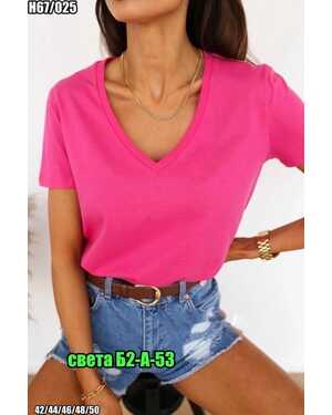 ЖЕНСКАЯ ФУТБОЛКА ТКАНЬ ХЛОПОК