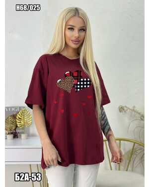 ЖЕНСКАЯ ФУТБОЛКА ТКАНЬ ХЛОПОК РАЗМЕР ЕДИНЫЙ 44-52