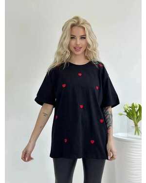 ЖЕНСКАЯ ФУТБОЛКА ТКАНЬ ХЛОПОК РАЗМЕР ЕДИНЫЙ 44-52