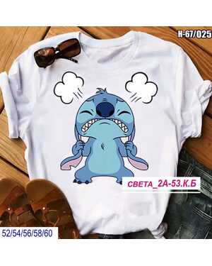 ЖЕНСКАЯ ФУТБОЛКА ТКАНЬ ХЛОПОК