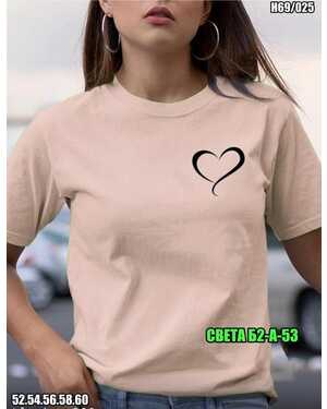 ЖЕНСКАЯ ФУТБОЛКА ТКАНЬ ХЛОПОК