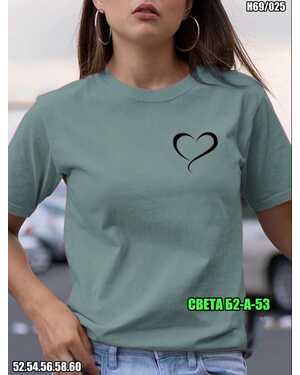 ЖЕНСКАЯ ФУТБОЛКА ТКАНЬ ХЛОПОК