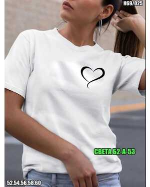 ЖЕНСКАЯ ФУТБОЛКА ТКАНЬ ХЛОПОК