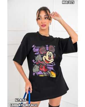 ЖЕНСКАЯ ФУТБОЛКА ТКАНЬ ХЛОПОК РАЗМЕР ЕДИНЫЙ 44-52