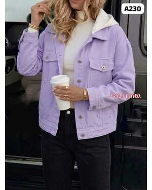 Джинсовая куртка с Капюшоном отстёгивается (Китай) Размеры L XL 2XL 3XL 4XL НА 48–50–52–54–56