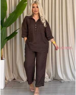 Женский Костюм двойка Ткань санта-барбара