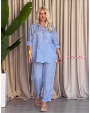 Женский Костюм двойка Ткань санта-барбара