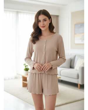 ЖЕНСКИЕ ПИЖАМА + ШОРТЫ Материал Турецкая Ribana 90%хлопок 10% лайкер