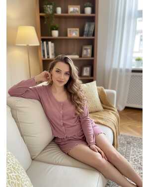 ЖЕНСКИЕ ПИЖАМА + ШОРТЫ Материал Турецкая Ribana 90%хлопок 10% лайкер