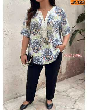 Женская блузка Фабричный Китай Размеры: XL (50/52) 2XL (52/54) 3XL (54/56).