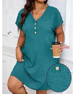 Женское платье ткань лен полиэстер