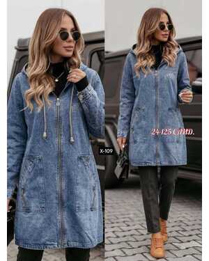 Женская джинсовка в размер фабричный Китай