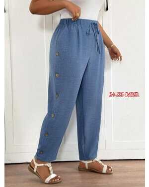 Женские брюки ткань санта барбара лен