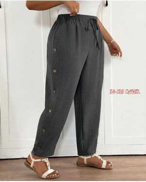 Женские брюки ткань санта барбара лен