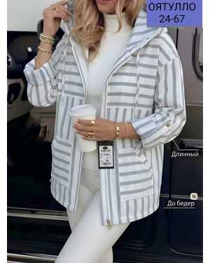 Женская Летняя ветровка Ткань Лен ХБ