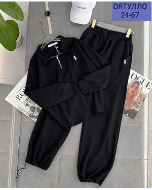 Женский костюм двойка Polo Логотип вышивка Размеры: S (42-44) М(46-48) L(50-52) Ткань: Турецкая Двунитка