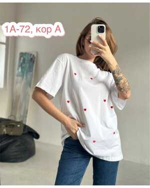 ЖЕНСКАЯ ФУТБОЛКА ТКАНЬ ХЛОПОК РАЗМЕР ЕДИНЫЙ 42-50