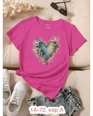 ЖЕНСКАЯ ФУТБОЛКА ТКАНЬ ХЛОПОК