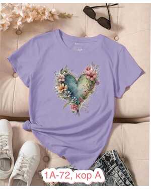 ЖЕНСКАЯ ФУТБОЛКА ТКАНЬ ХЛОПОК