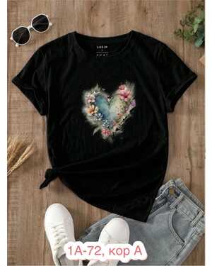 ЖЕНСКАЯ ФУТБОЛКА ТКАНЬ ХЛОПОК