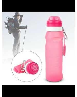 Складная силиконовая бутылка для спорта 1400 мл