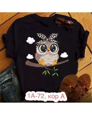 ЖЕНСКАЯ ФУТБОЛКА ТКАНЬ ХЛОПОК