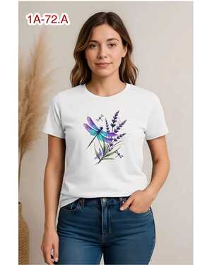 ЖЕНСКАЯ ФУТБОЛКА ТКАНЬ ХЛОПОК