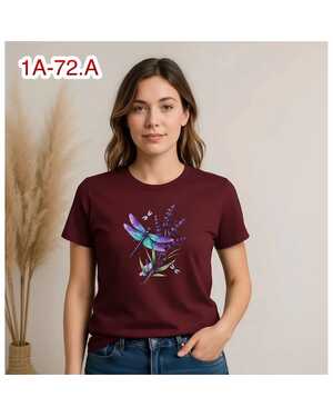 ЖЕНСКАЯ ФУТБОЛКА ТКАНЬ ХЛОПОК