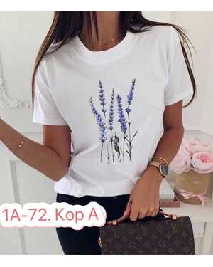 ЖЕНСКАЯ ФУТБОЛКА ТКАНЬ ХЛОПОК