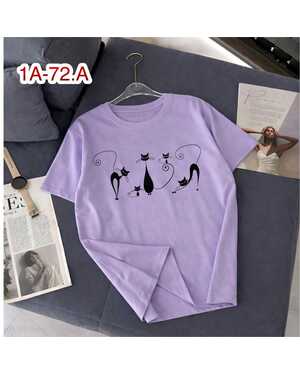 ЖЕНСКАЯ ФУТБОЛКА ТКАНЬ ХЛОПОК