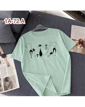 ЖЕНСКАЯ ФУТБОЛКА ТКАНЬ ХЛОПОК