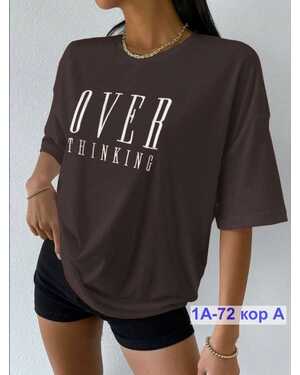 ЖЕНСКАЯ ФУТБОЛКА ТКАНЬ ХЛОПОК РАЗМЕР ОВЕРСАЙЗ 42-50