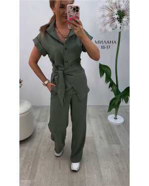 Женский костюм Ткань: Сингапур (жатка)