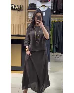 Женский костюм Ткань: лен