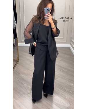 Женский костюм тройка Ткань: Барби и органза